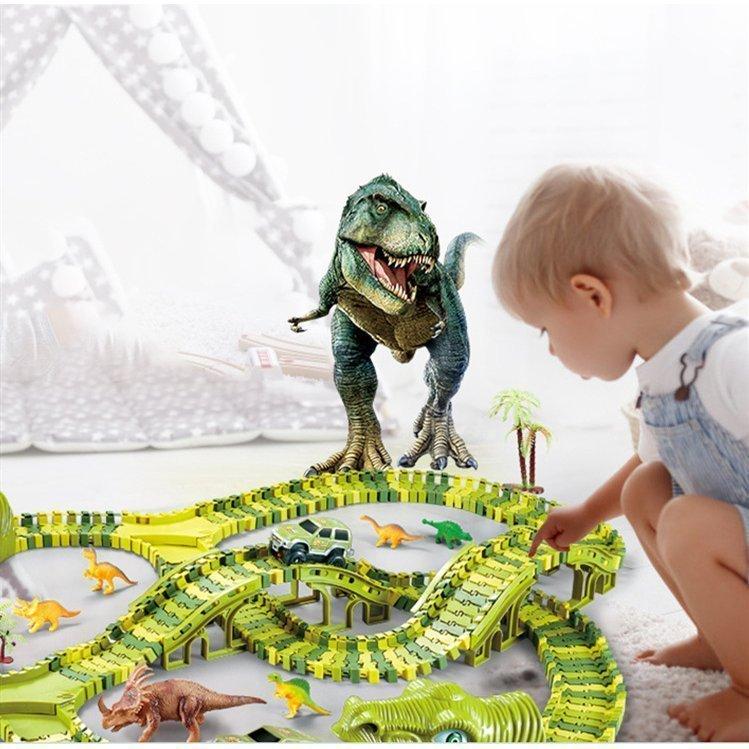手作り 知育玩具 ブロック Legoレゴ互換品 レール レーストラック 恐竜 おもちゃ クリスマスプレゼント 新年 こどもの日 誕生日 5歳6歳7歳8歳 男の子 子供 ブロック 公式サイト Themtransit Com