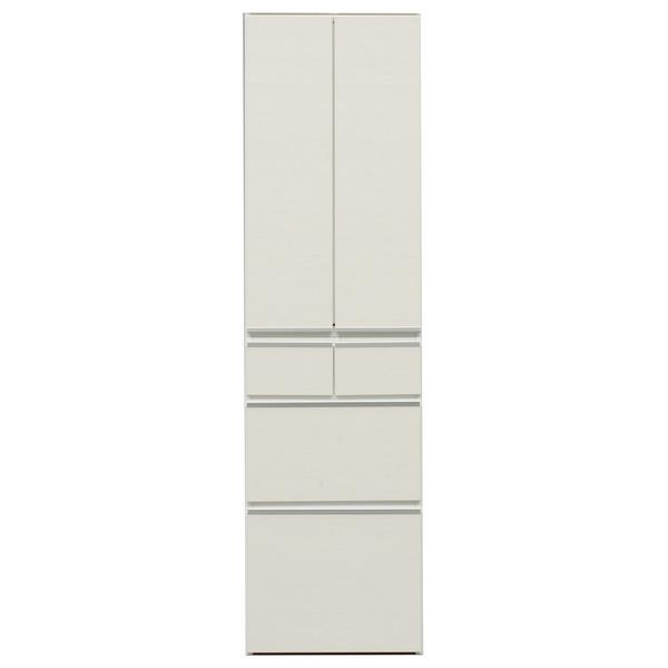 超爆安 ダイニングボード 食器棚 板扉 幅50cm 上台扉耐震ラッチ付き 日本製 ホワイト 白 完成品 玄関渡し 代引不可 キッチン 収納