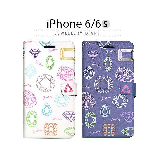 選ぶなら Happymori ブルーブラック Diary Jewellery iPhone6/6S iPhone用ケース