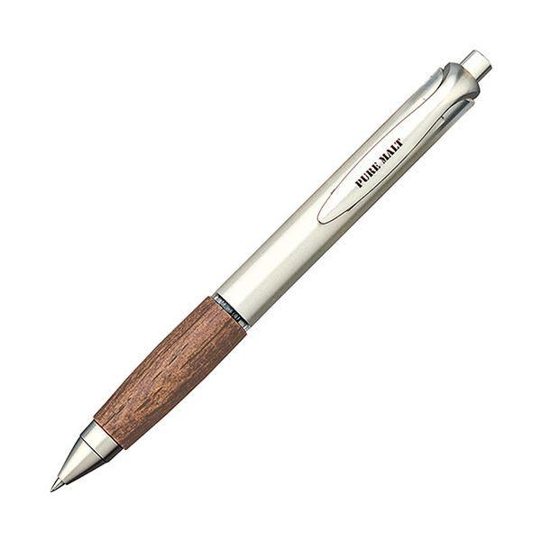 人気激安 三菱鉛筆 (まとめ) ゲルインクボールペン 〔×5セット〕 1本 UMN515.22 (軸色：ダークブラウン) 黒 0.5mm ノック式 ピュアモルト 万年筆