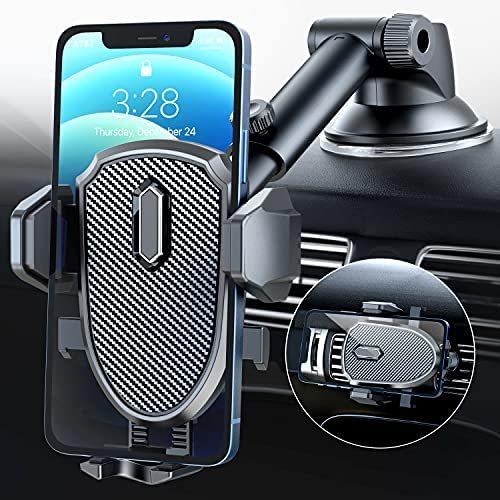 車載ホルダー スマホ車載ホルダー 360度 伸縮アーム ワンタッチ 粘着ゲル吸盤 エアコン吹き出し口式兼用 スマホスタンド 車 ブラック Sale 81 Off