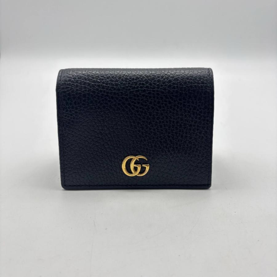 GUCCI グッチ 二つ折り財布 ダブルG ミニウォレット コンパクト GUCCI グッチ 二つ折り財布 ダブルG ミニウォレット コンパクト