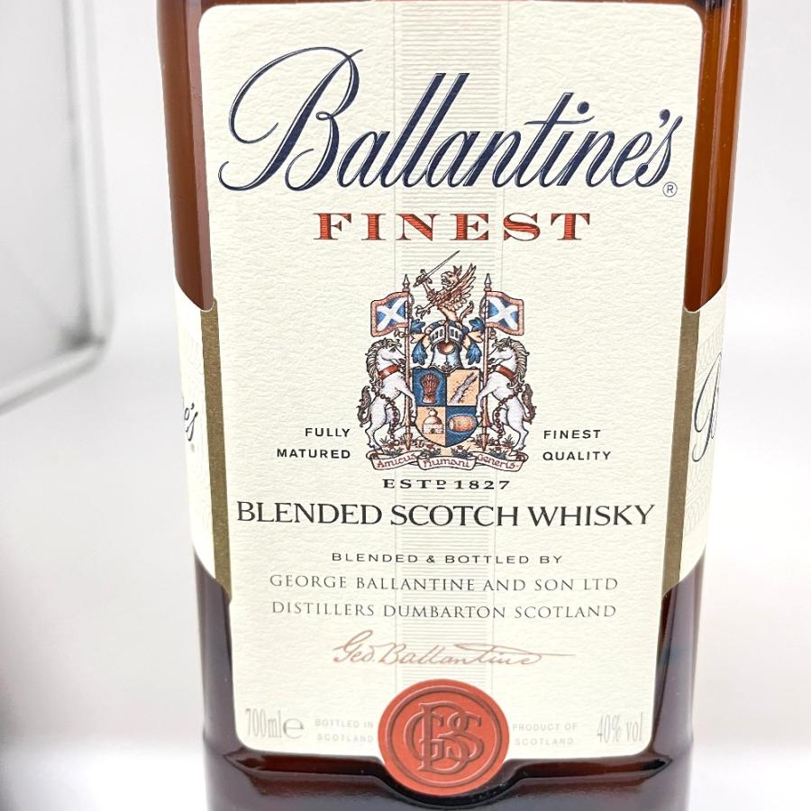 バランタイン ウイスキー ファイネスト 旧ラベル 推定〜2013年ごろ流通 FINEST ブレンデッド スコッチ 700ml 40% 洋酒 古酒 未開栓 | 
