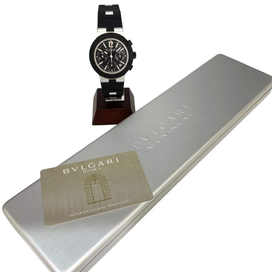 BVLGARI 腕時計 103868 BB41ATCH ブルガリ アルミニウム クロノグラフ 41m アルミ×ラバー ブラック 自動巻き メンズ | BVLGARI | 09