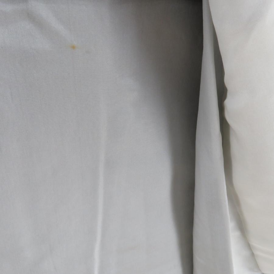 小紋 鶴亀緑喜 袷 広衿 紫色 灰緑色 正絹 丹後ちりめん カジュアル着物 仕立て上がり 身丈158cm |  | 06