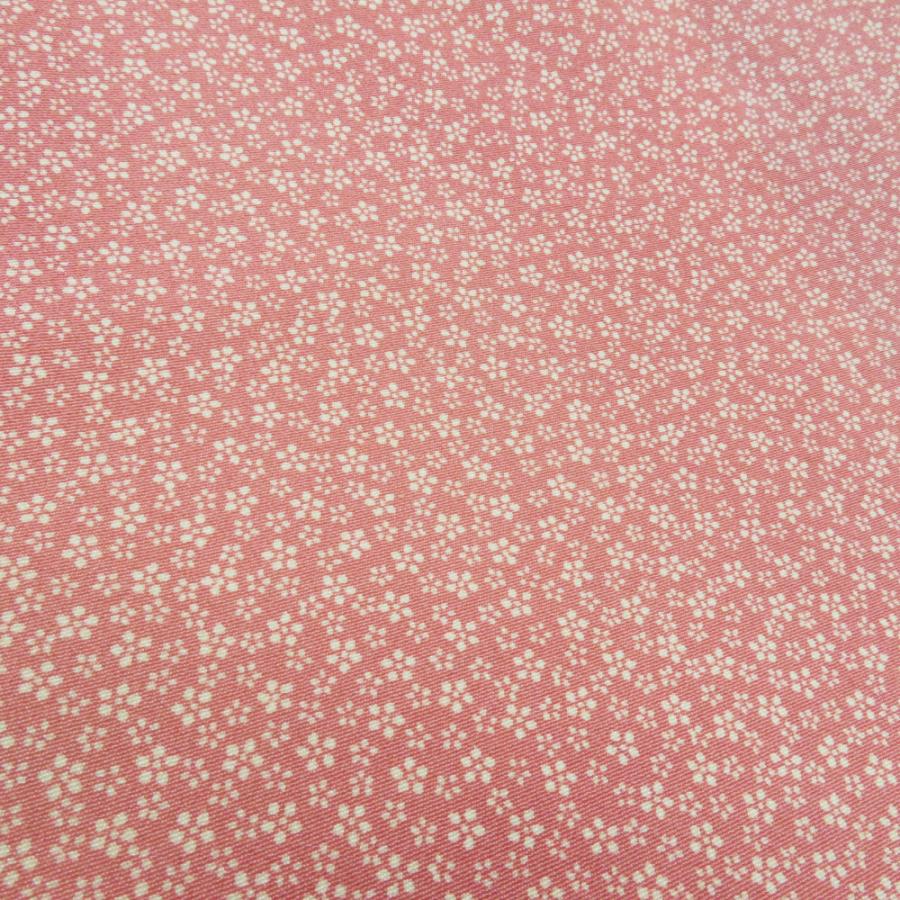 小紋 小梅柄 袷 広衿 桃色 正絹 仕立て上がり カジュアル着物 身丈157cm |  | 02