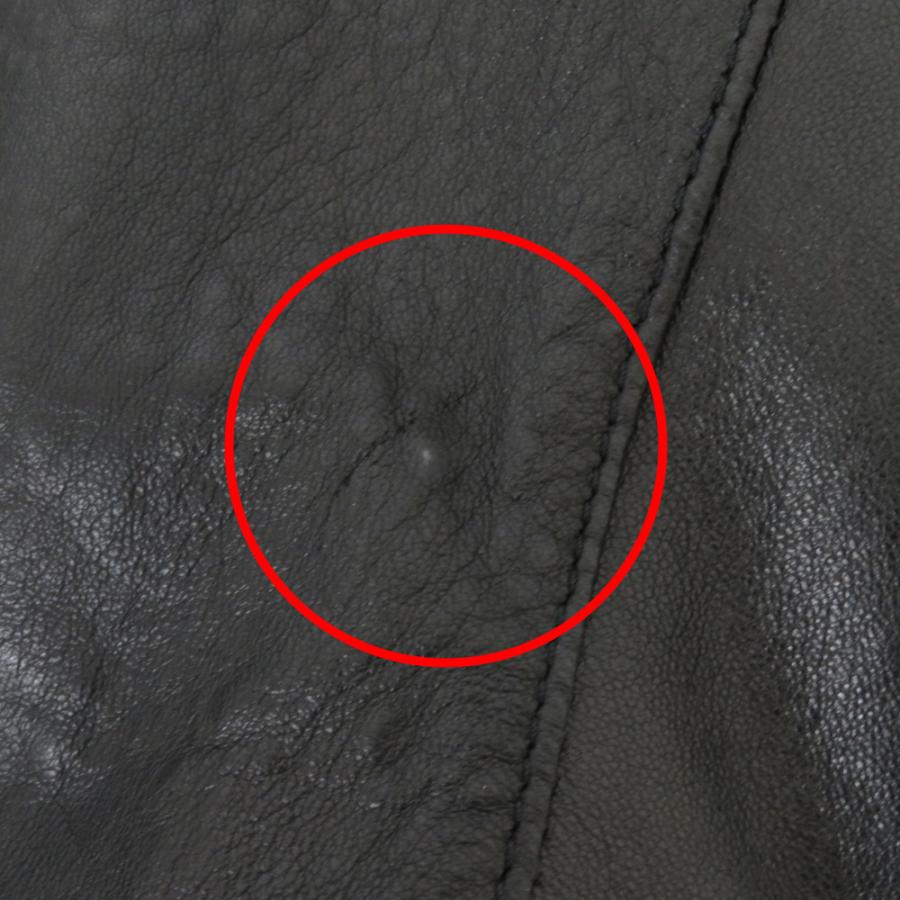 美品 ラムレザージャケット 中綿入り メンズL ブラック 昭和レトロ 肩パット |  | 02