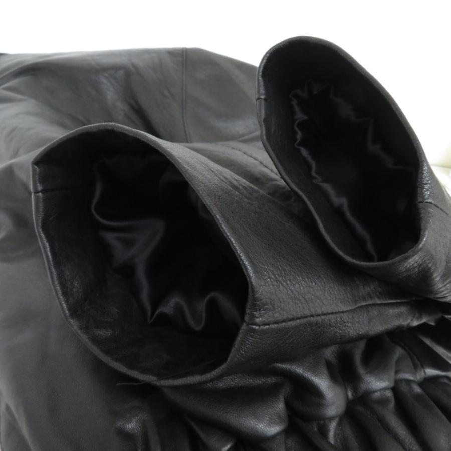 美品 ラムレザージャケット 中綿入り メンズL ブラック 昭和レトロ 肩パット |  | 05