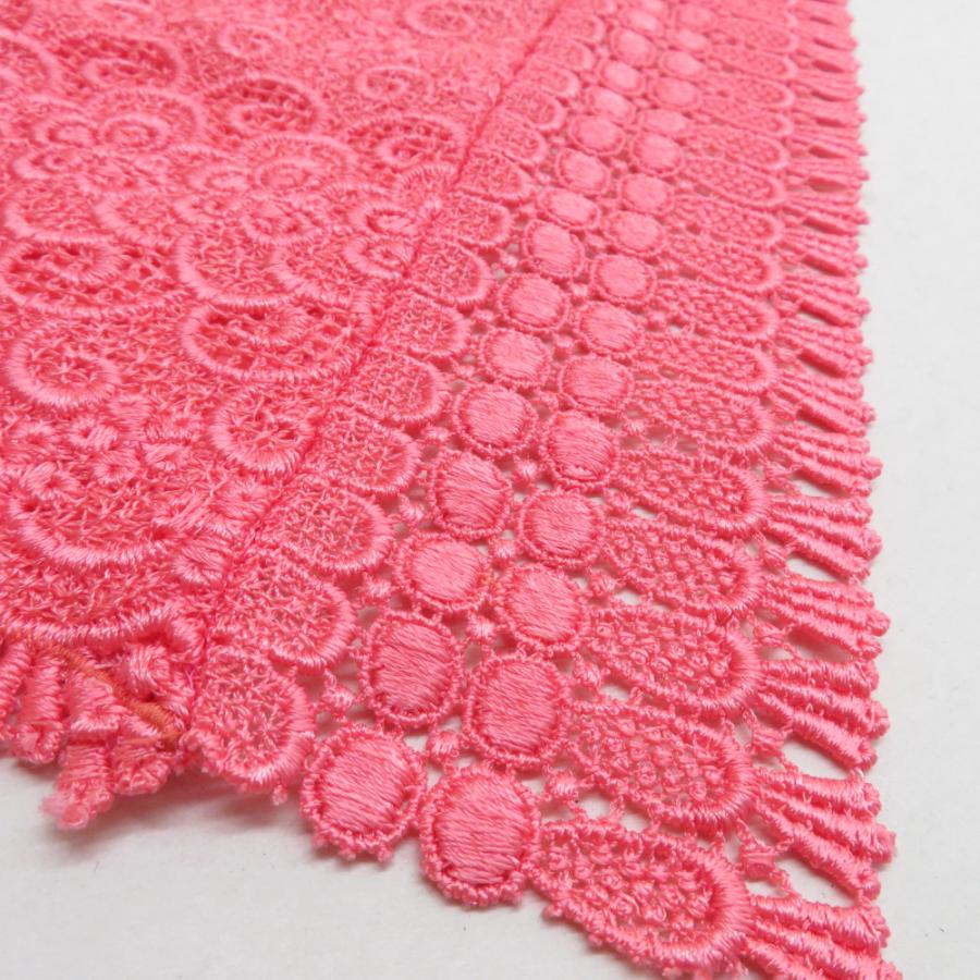 ショール ベルベット 2点セット レーヨン 赤色 桃色 レース刺繍 長さ140cm |  | 05