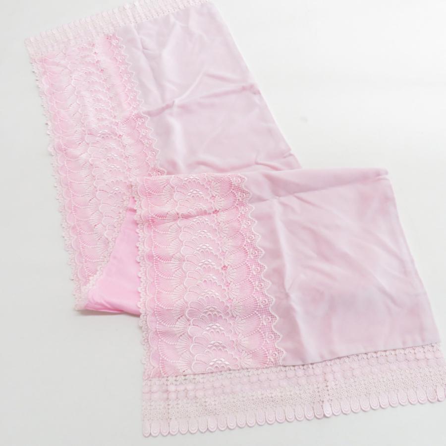 ショール ベルベット 2点セット レーヨン 赤色 桃色 レース刺繍 長さ140cm |  | 06