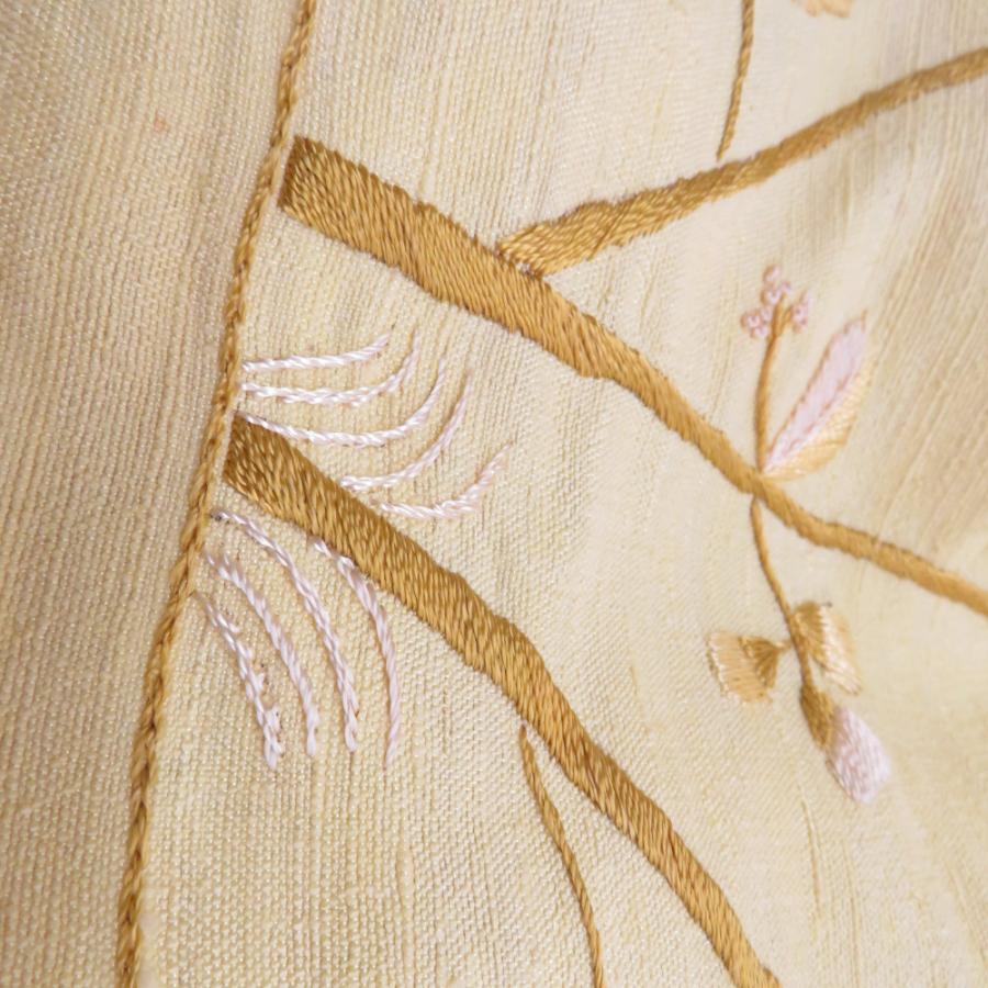 ショール 絹紬・レーヨンレース ２点セット 黄色 黒色 レース刺繍 夏用冬用 |  | 05