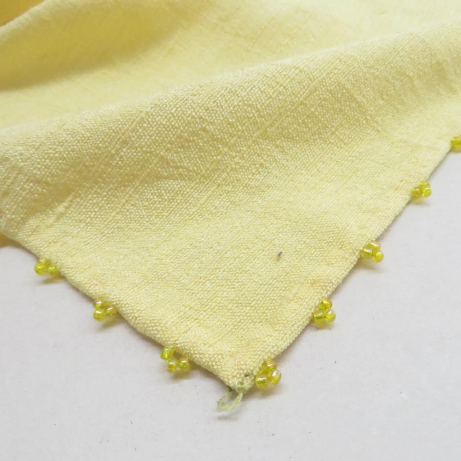 ショール 絹紬・レーヨンレース ２点セット 黄色 黒色 レース刺繍 夏用冬用 |  | 07