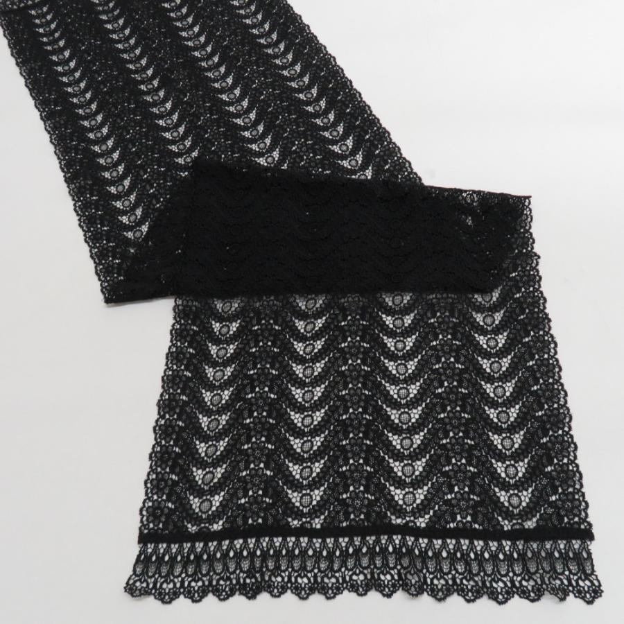 ショール 絹紬・レーヨンレース ２点セット 黄色 黒色 レース刺繍 夏用冬用 |  | 08