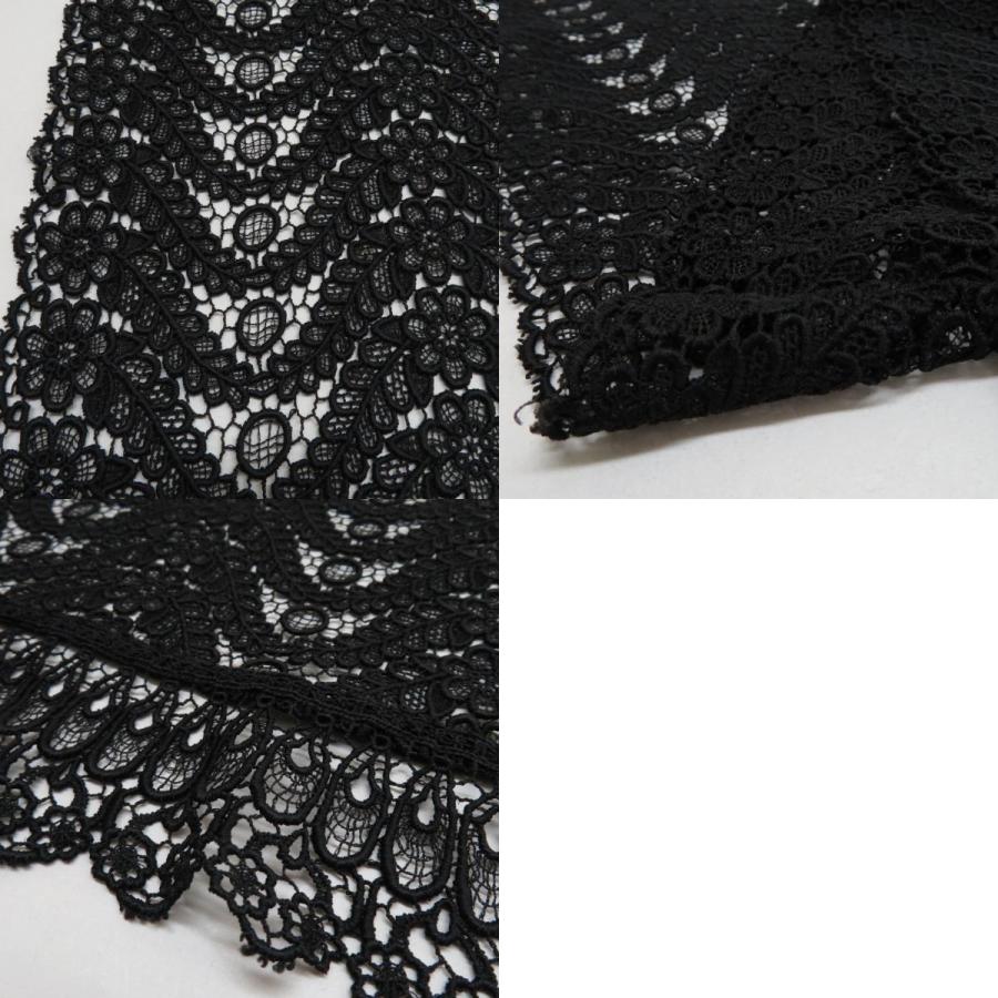 ショール 絹紬・レーヨンレース ２点セット 黄色 黒色 レース刺繍 夏用冬用 |  | 09