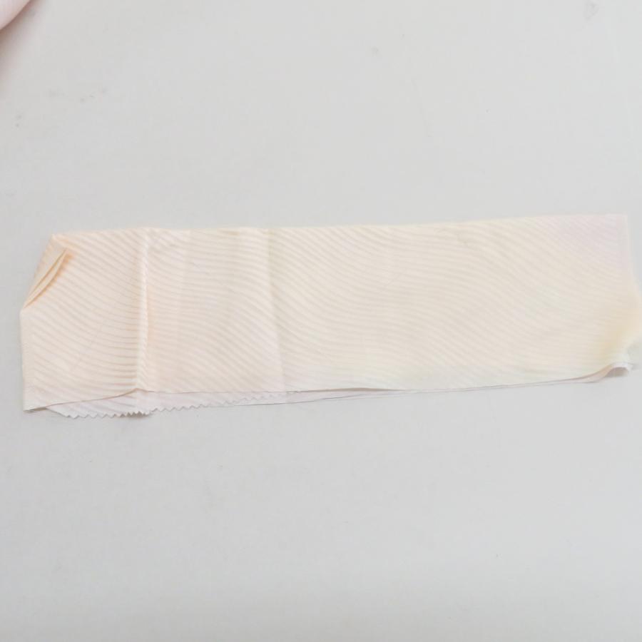 襦袢 桜文様 暈し 薄桃橙色 落款付 正絹 バチ衿 袖無双 長襦袢 仕立て上がり 女性着物用 身丈132cm |  | 09