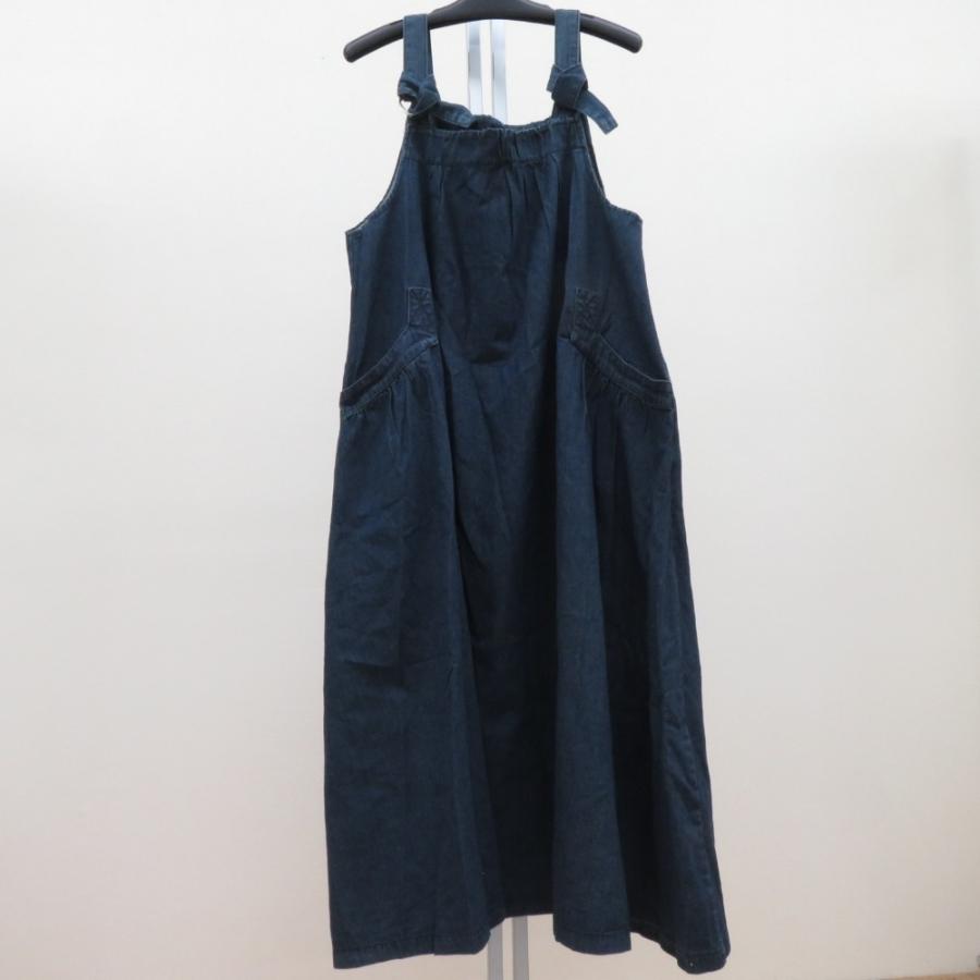 ワンピース NAZ OF PLACE ジャンパースカート 大きいサイズ サロペット デニムサロペット オーバーオール オールインワン Lサイズ | 