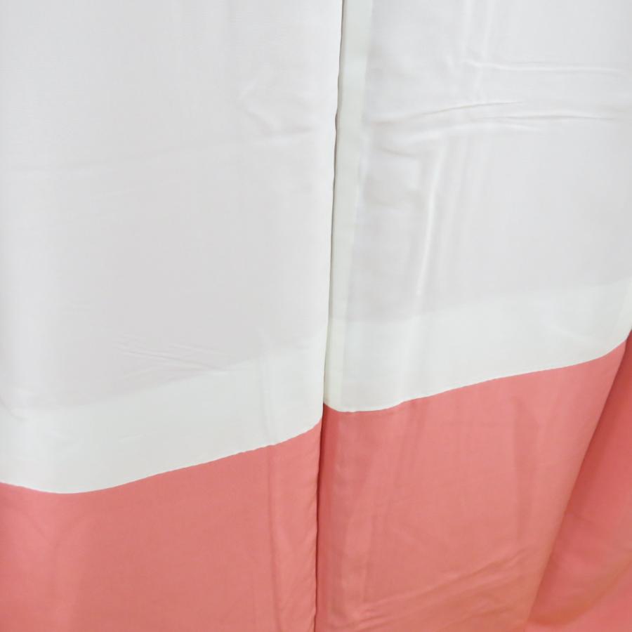 江戸小紋 鮫文 赤桃色 袷 広衿 紋なし 正絹 カジュアル 仕立て上がり着物 身丈158cm |  | 05