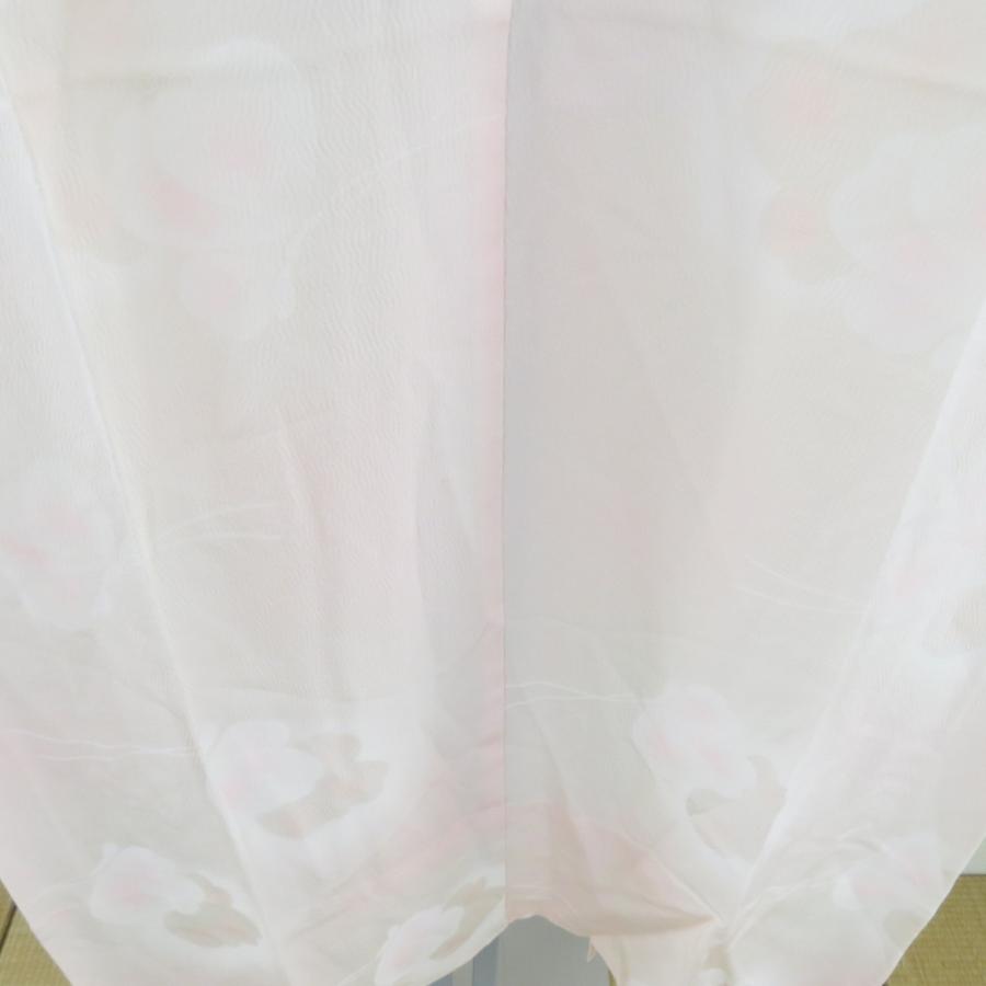 襦袢 ぼかしに蝶文様 桃色 正絹 バチ衿 袖無双 長襦袢 仕立て上がり 女性着物用 身丈130cm |  | 02