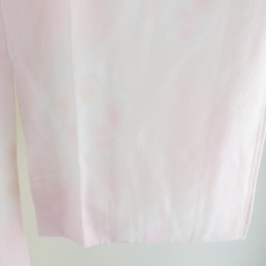 襦袢 ぼかしに蝶文様 桃色 正絹 バチ衿 袖無双 長襦袢 仕立て上がり 女性着物用 身丈130cm |  | 07