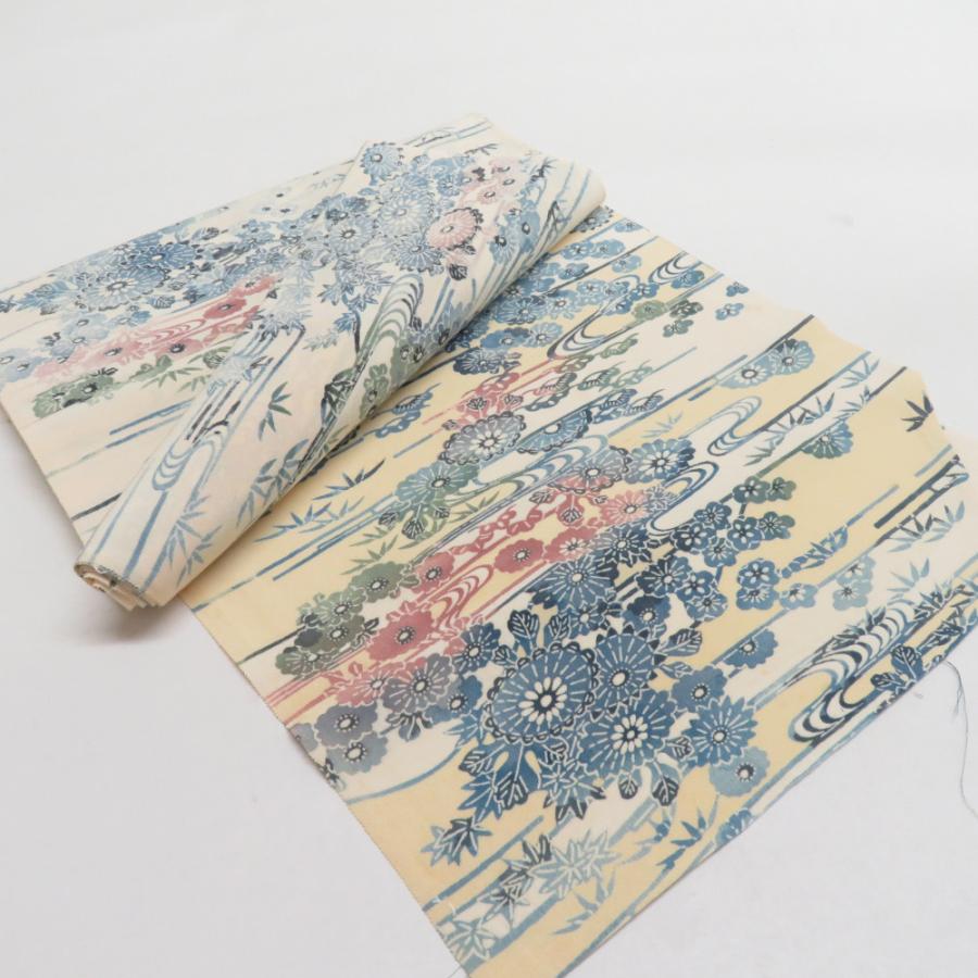 反物 小紋 着尺 正絹 2点セット 960g 女性着物用 生地 未仕立て カジュアル 普段着物 和裁練習 |  | 01