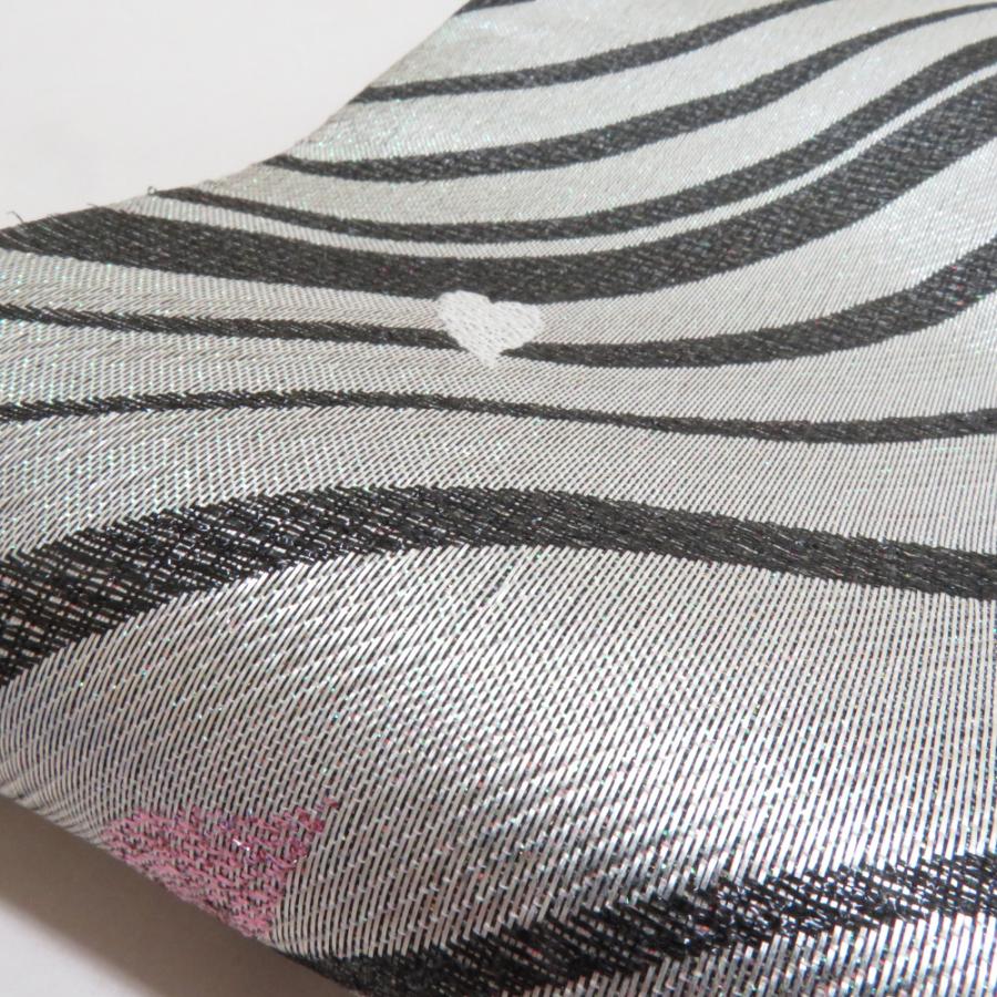 袋帯 振袖用 桜文様 銀色 金糸 銀糸 ラメ糸 六通柄 正絹 仕立て上がり