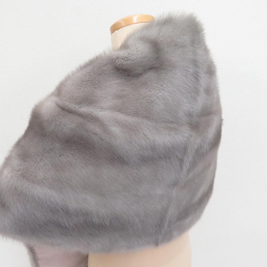 SAGA MINK サガミンク ショール レディース グレー 房付き 本毛皮 長さ150cm 最大幅40cm 成人式 晴れ着 振袖 防寒 長さ150cm |  | 01