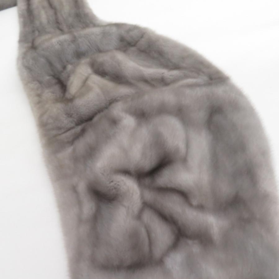 SAGA MINK サガミンク ショール レディース グレー 房付き 本毛皮 長さ150cm 最大幅40cm 成人式 晴れ着 振袖 防寒 長さ150cm |  | 04