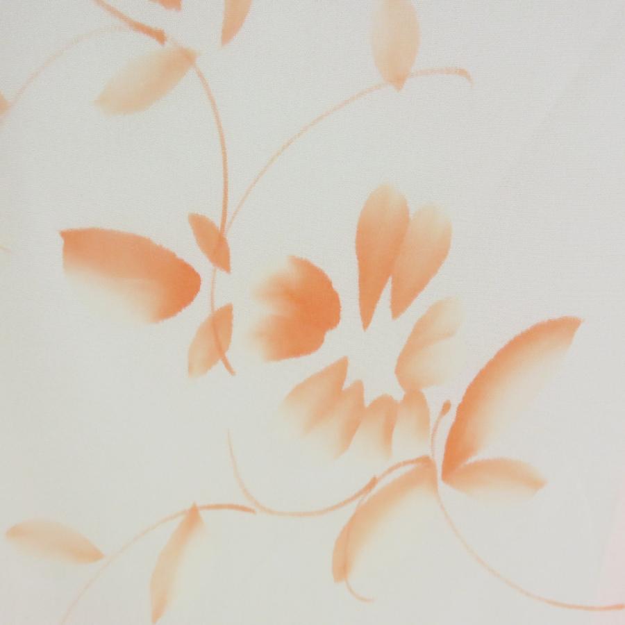 襦袢 葉文様 桃色 ぼかし 正絹 バチ衿 袷仕立て 長襦袢 仕立て上がり 女性着物用 身丈128cm |  | 03