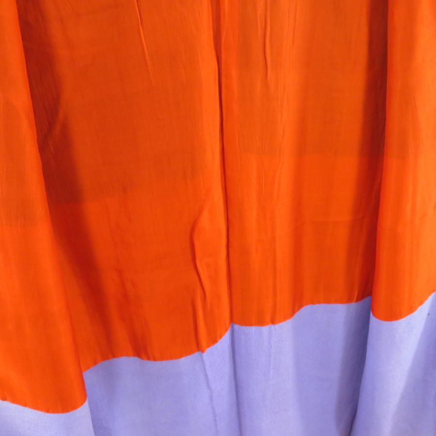 子供着物 アンティーク 縞文様 灰色 バチ衿 袷 カジュアルきもの レトロ 身丈137cm |  | 04