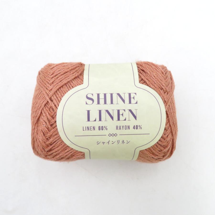 毛糸 シャインリネン 色番709 25g巻 約70ｍ×5 編み物 手編み 春夏向き 未使用品 |  | 01