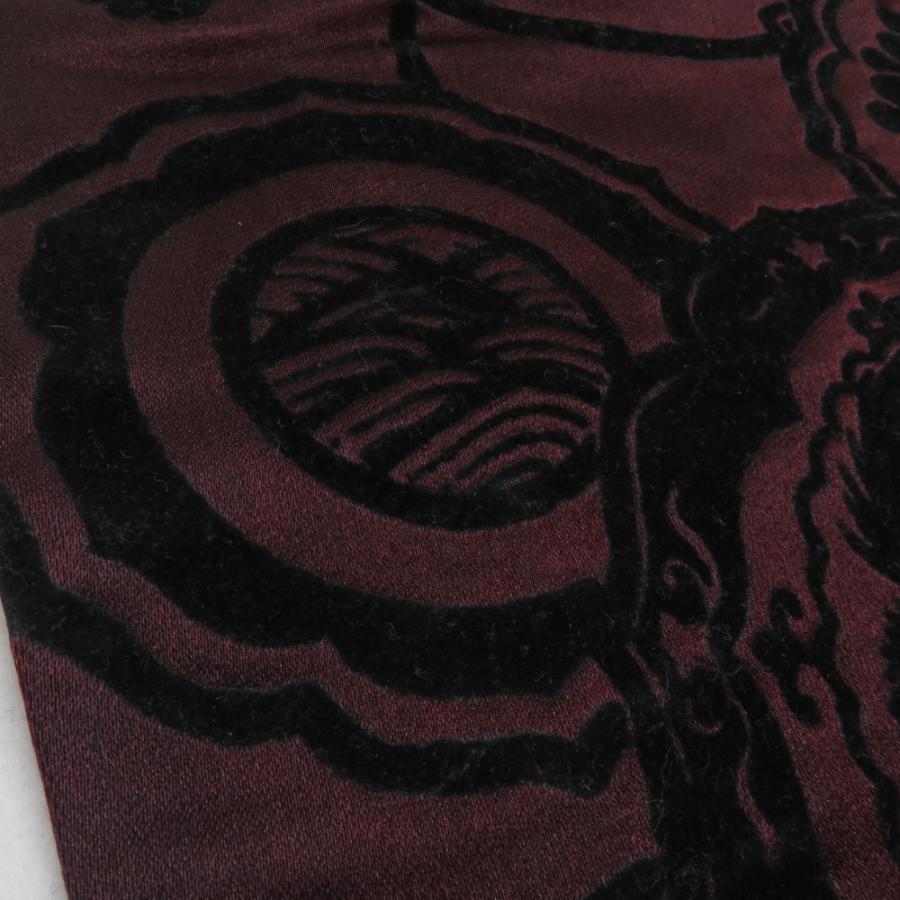 名古屋帯 アンティーク 絹 鏡裏文様 九寸なごや帯 紫色 仕立て上がり レトロ着物 長さ320cm |  | 06