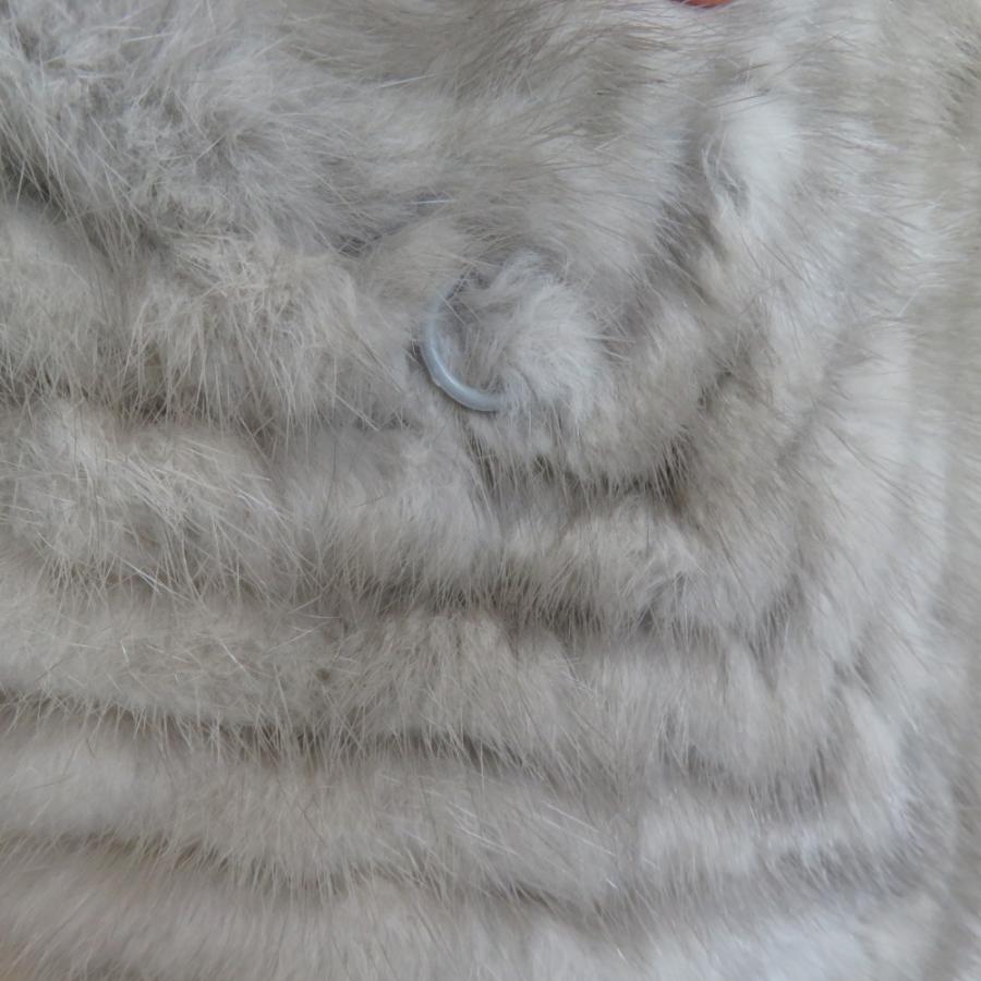 ミンクコート 毛皮 グレー レディース アウター コート : ココロード