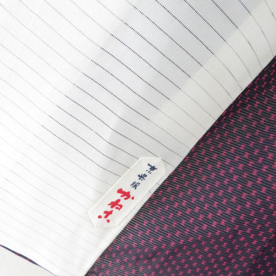 夏着物 小紋 単衣 絽 夏用 抽象文様 正絹 紫色 広衿 仕立て上がり 薄物 身丈152cm |  | 07