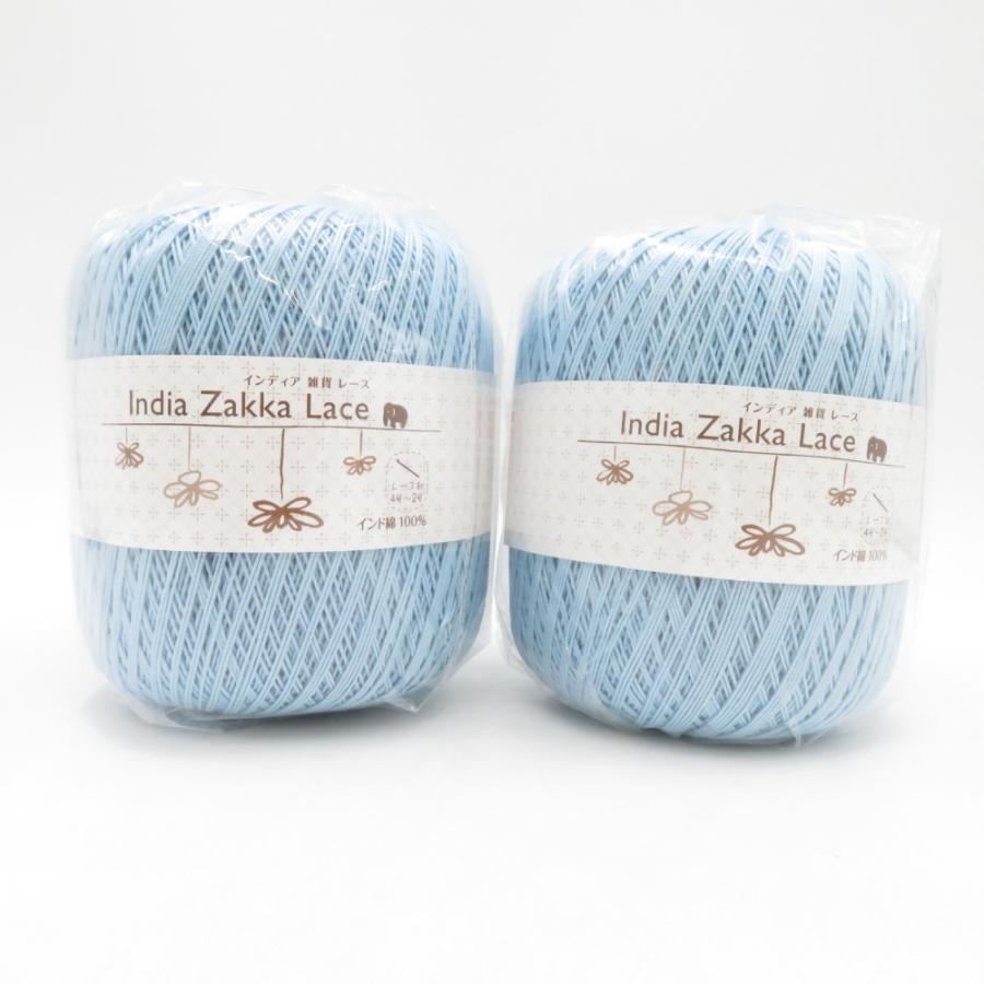 インディア雑貨レースセット 毛糸ピエロ India Zakka Lace インディア雑貨レース レース糸 2玉