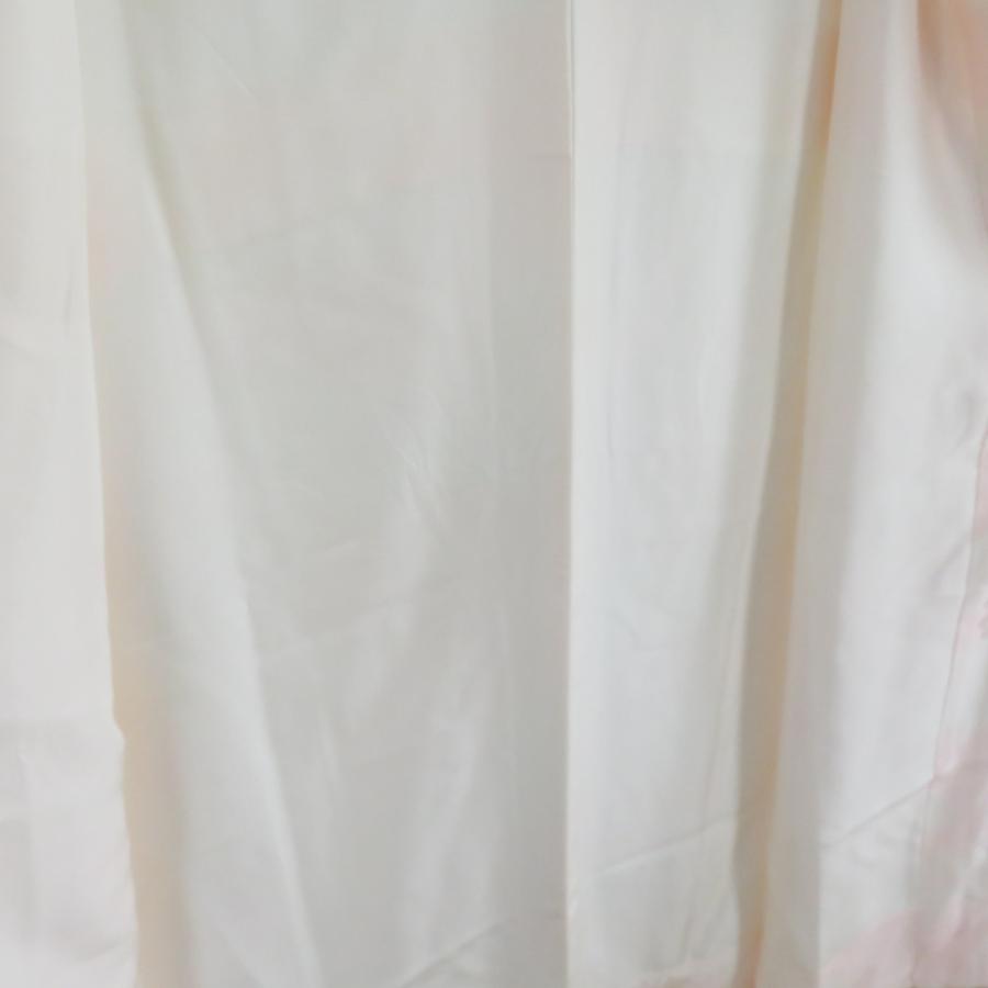 襦袢 振袖用 ぼかし 扇子文様 桃色 正絹 バチ衿 袷仕立て 長襦袢 仕立て上がり 女性着物用 身丈125cm |  | 05