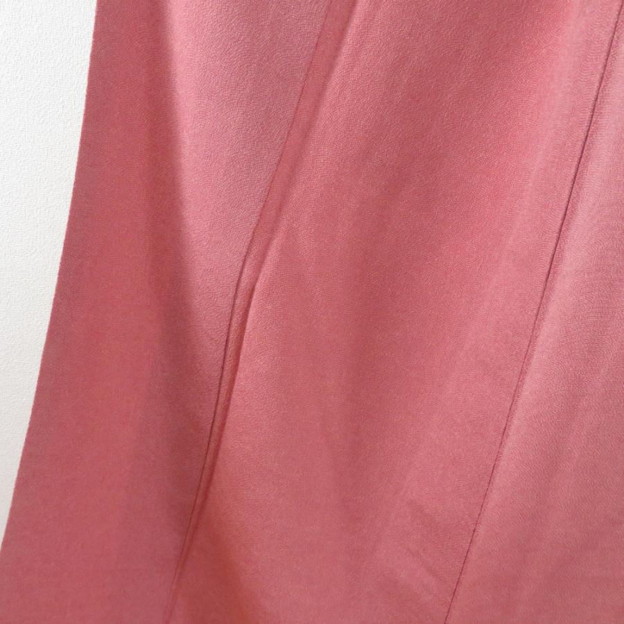 江戸小紋 鮫文 赤紫色 袷 広衿 作家物 落款付 一つ紋 蔦紋 正絹 仕立て上がり着物 身丈158cm |  | 01