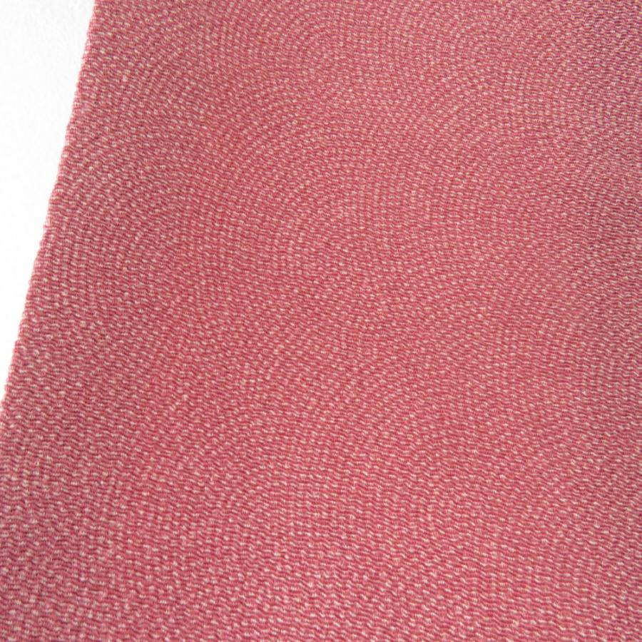 江戸小紋 鮫文 赤紫色 袷 広衿 作家物 落款付 一つ紋 蔦紋 正絹 仕立て上がり着物 身丈158cm |  | 02