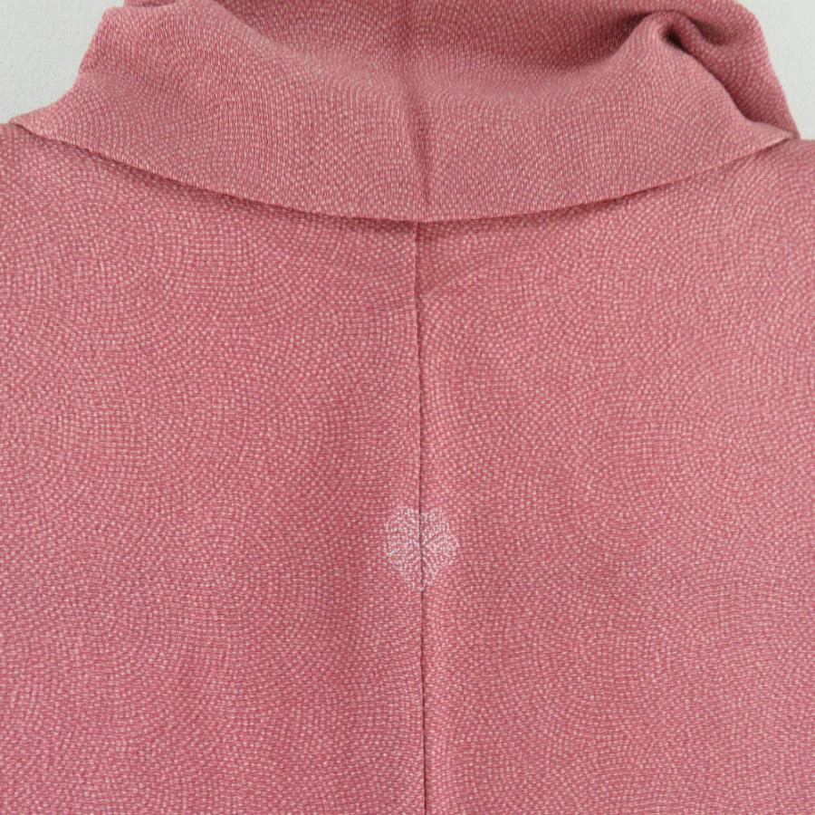 江戸小紋 鮫文 赤紫色 袷 広衿 作家物 落款付 一つ紋 蔦紋 正絹 仕立て上がり着物 身丈158cm |  | 05