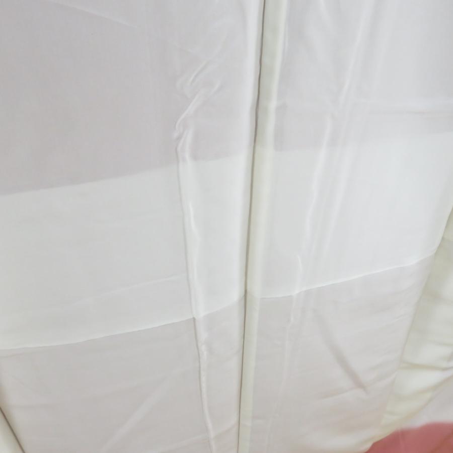 江戸小紋 鮫文 赤紫色 袷 広衿 作家物 落款付 一つ紋 蔦紋 正絹 仕立て上がり着物 身丈158cm |  | 07