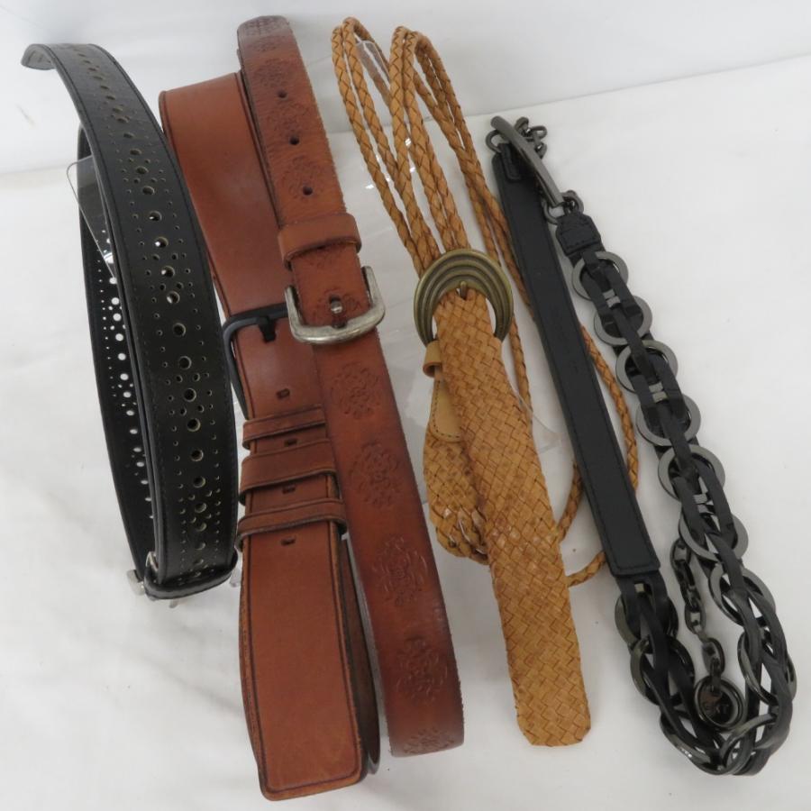 ベルト レディースベルト５点セット ブラウン キャメル ブラック | 