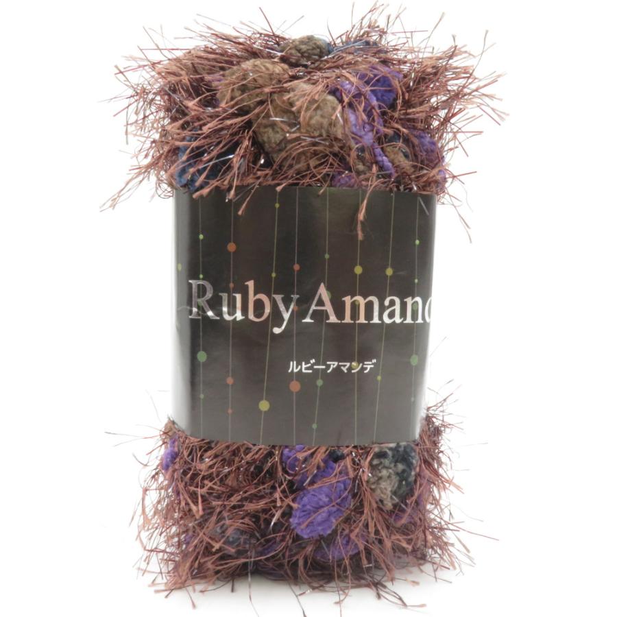 SKIYARN スキーヤーン 毛糸 Ruby Amande ルビーアマンデ 5玉 213番色 1玉100g玉巻 約40m 極太 元廣 ポリエステル100% 未使用品 |  | 01
