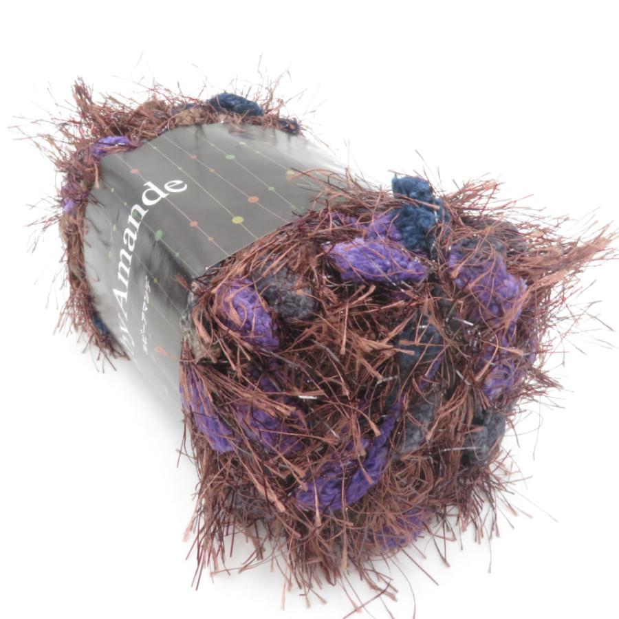 SKIYARN スキーヤーン 毛糸 Ruby Amande ルビーアマンデ 5玉 213番色 1玉100g玉巻 約40m 極太 元廣 ポリエステル100% 未使用品 |  | 04