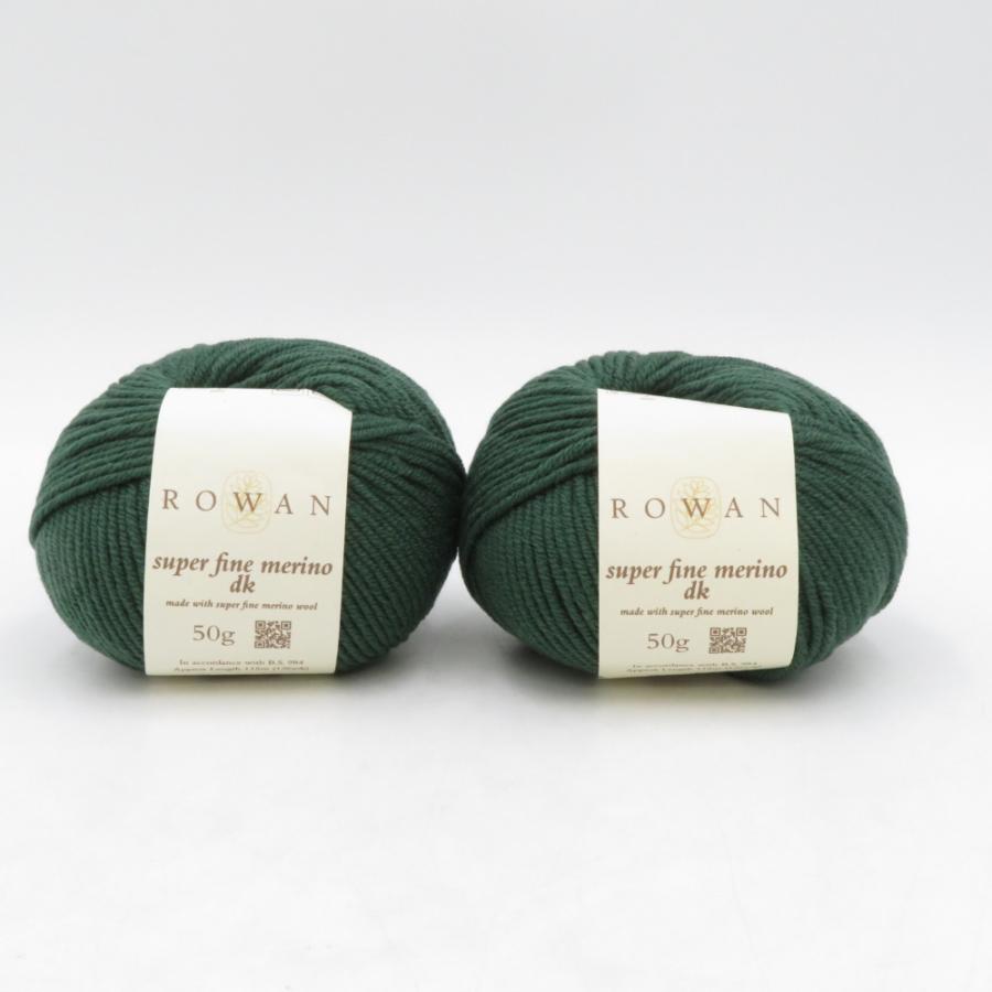 毛糸 ROWAN ローワン super fine merino dk 00154番色 2玉 50g玉巻 約