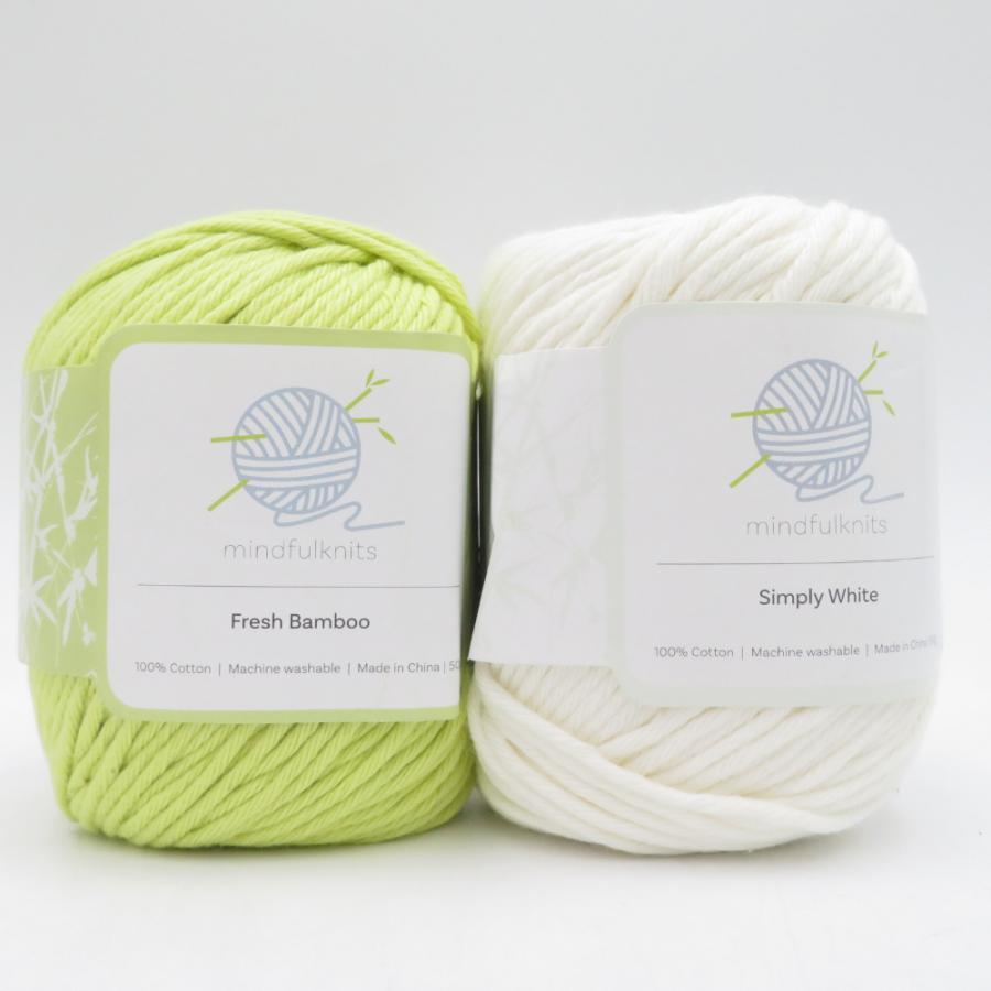 毛糸 mindfulknits マインドフルニット 100％ Cotton 4-pack Yarn Zen キットなし 1玉50ｇ コットン 春夏毛糸 未使用品 |  | 02