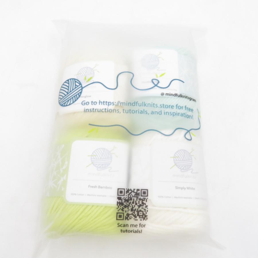 毛糸 mindfulknits マインドフルニット 100％ Cotton 4-pack Yarn Zen キットなし 1玉50ｇ コットン 春夏毛糸 未使用品 |  | 04