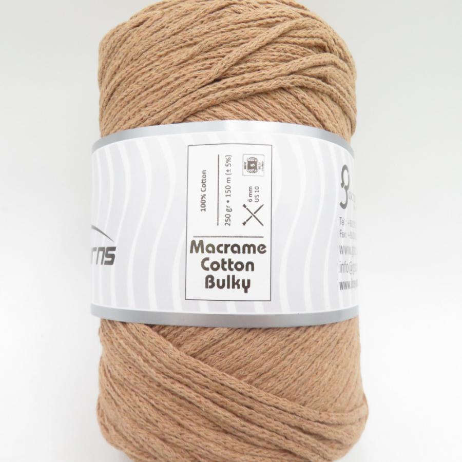 毛糸 GUILD by POD ICE Yarns アイスヤーン マクラメコットンバルキー 2玉 カフェラテ 1玉250g巻 約150m 綿100% トルコ製 未使用品 |  | 02