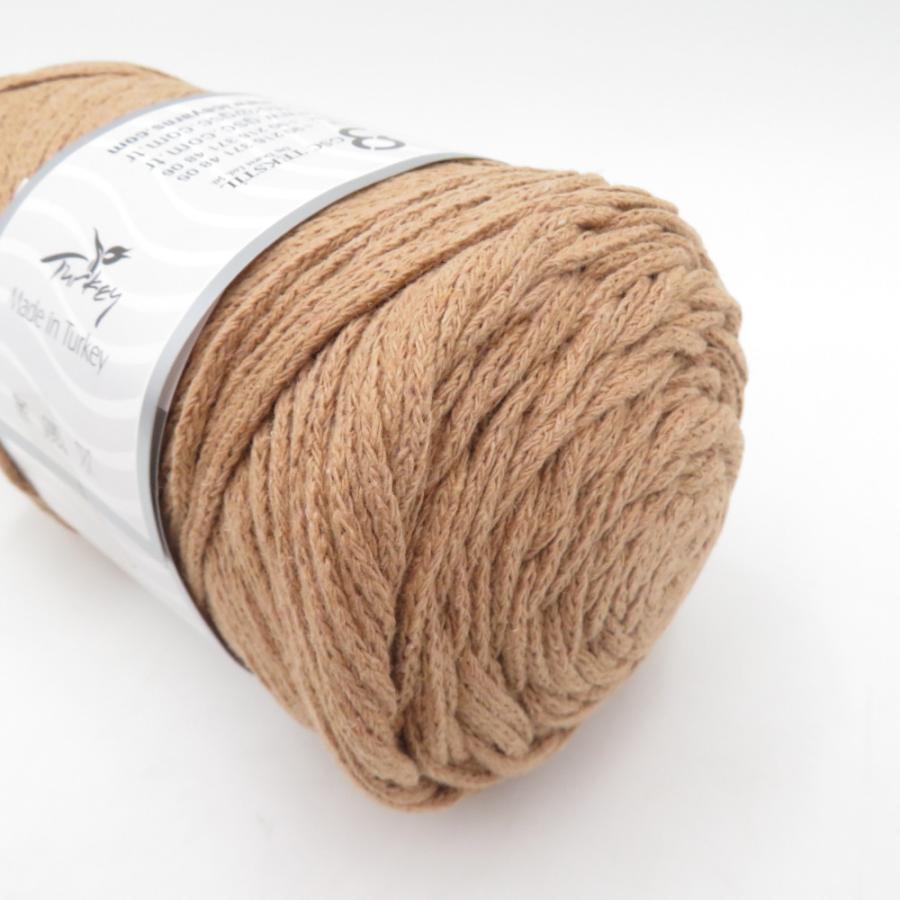 毛糸 GUILD by POD ICE Yarns アイスヤーン マクラメコットンバルキー 2玉 カフェラテ 1玉250g巻 約150m 綿100% トルコ製 未使用品 |  | 03