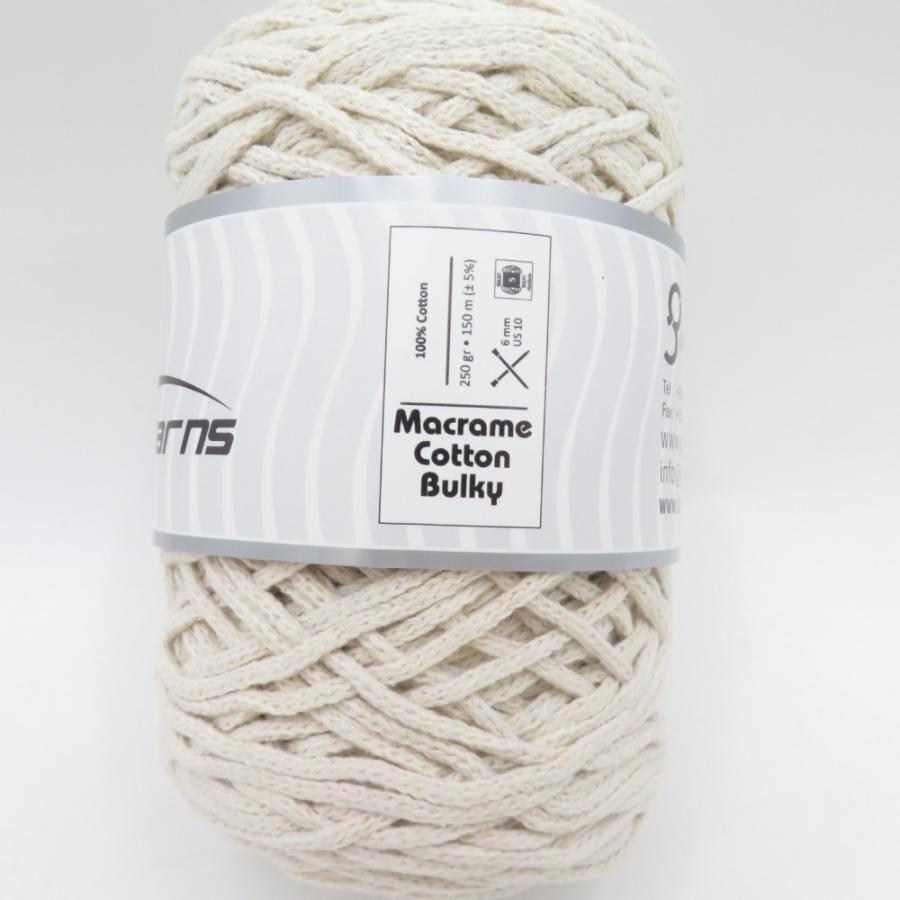 毛糸 GUILD by POD ICE Yarns アイスヤーン マクラメコットンバルキー 2玉 エクル 1玉250g巻 約150m 綿100% トルコ製 未使用品 |  | 02