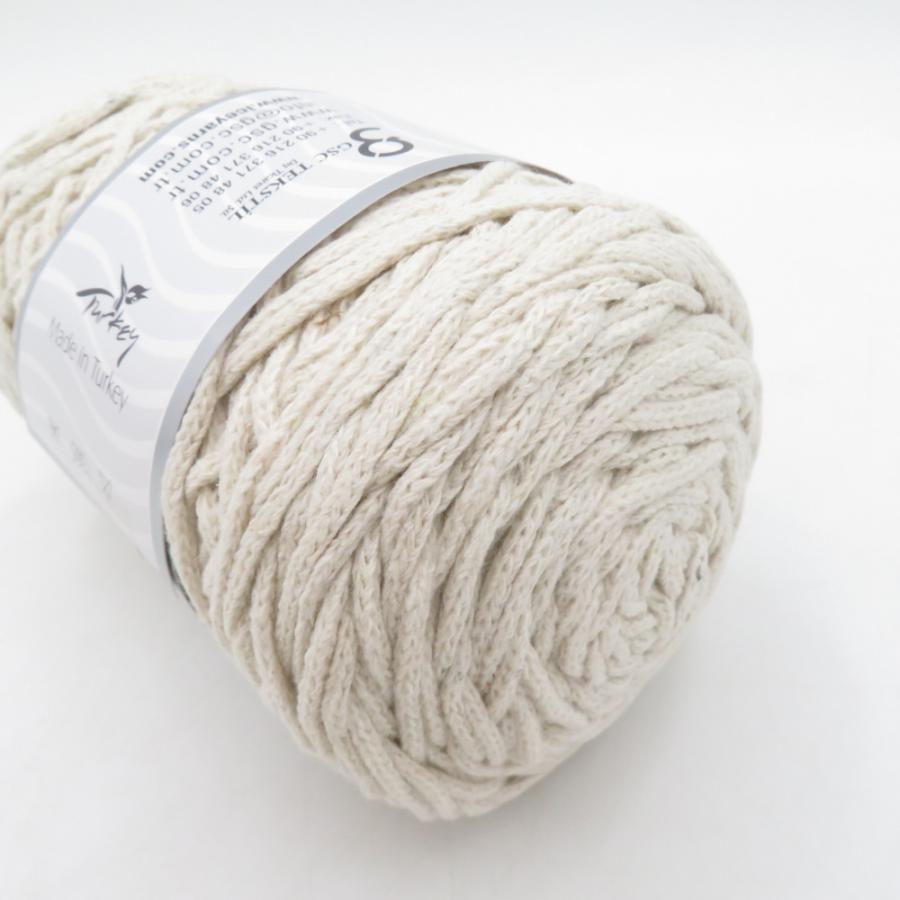 毛糸 GUILD by POD ICE Yarns アイスヤーン マクラメコットンバルキー 2玉 エクル 1玉250g巻 約150m 綿100% トルコ製 未使用品 |  | 03