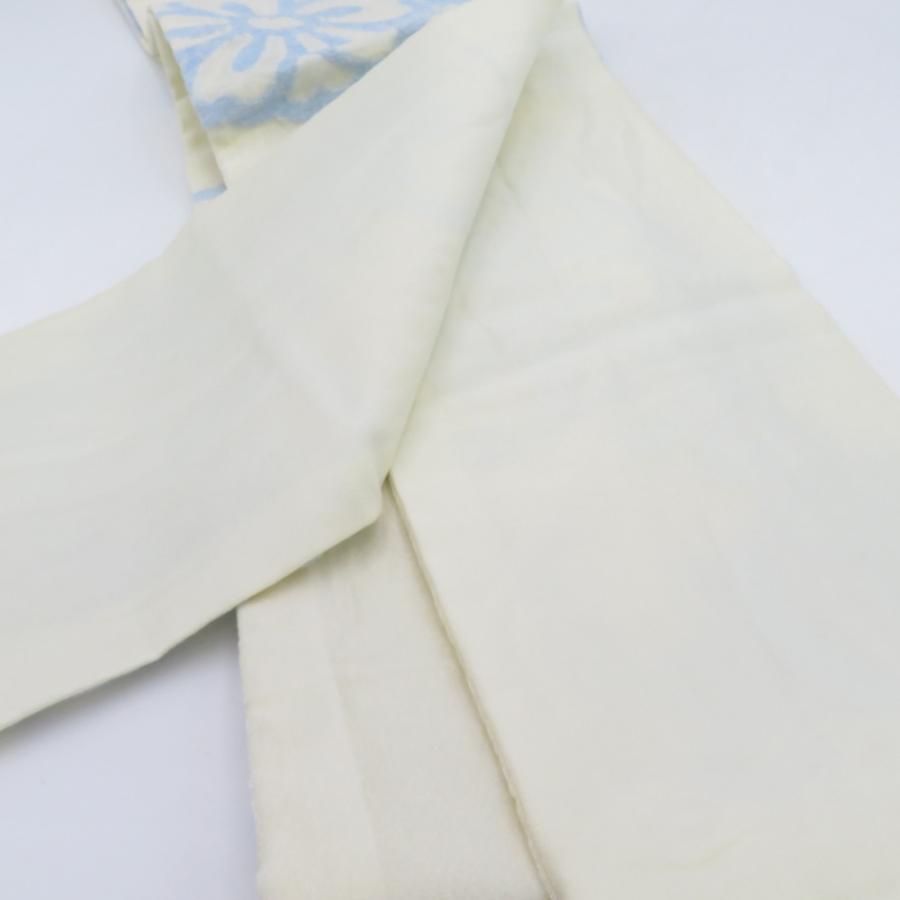 撫松庵 半幅帯 夏用 レース織り 桜文様 モール織り 半巾帯 白黄色 ナイロン ポリエステル 洗える 細帯 小袋帯 仕立て上がり 長さ365cm | 撫松庵 | 04